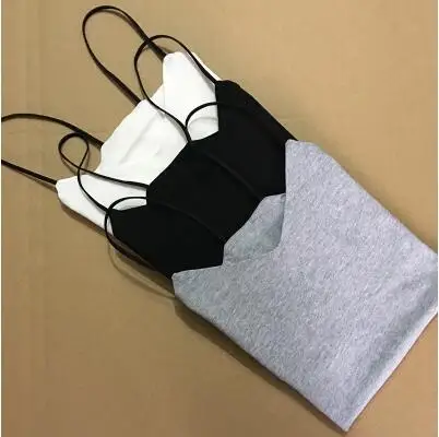 Женские майки топ с бретельками серый v образным вырезом универсальная женская