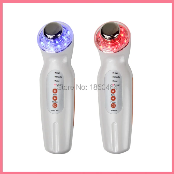 Высокочастотный ультразвуковой гальванической лица 7 цветов фотон Ион привело