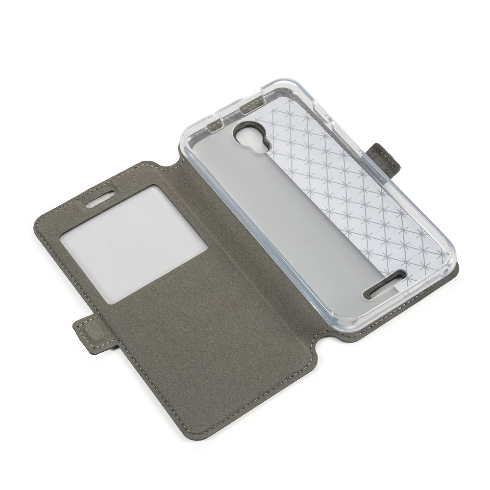 Кожаный чехол для Alcatel Pixi4 3G 5010D флип-кейс 4G 5045D View Window Book Мягкая силиконовая задняя