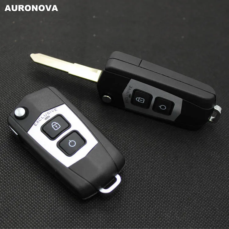 Auronva новый обновленный складной чехол для ключей Mazda 323 Family 2 кнопки