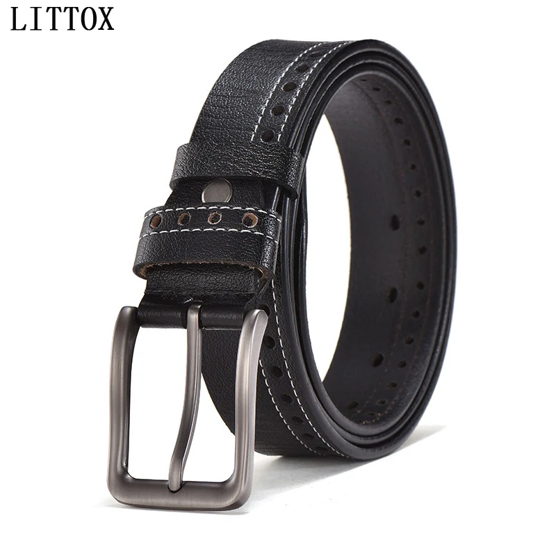 LITTOX хороший мужской ремень роскошные высококачественные ремни из натуральной