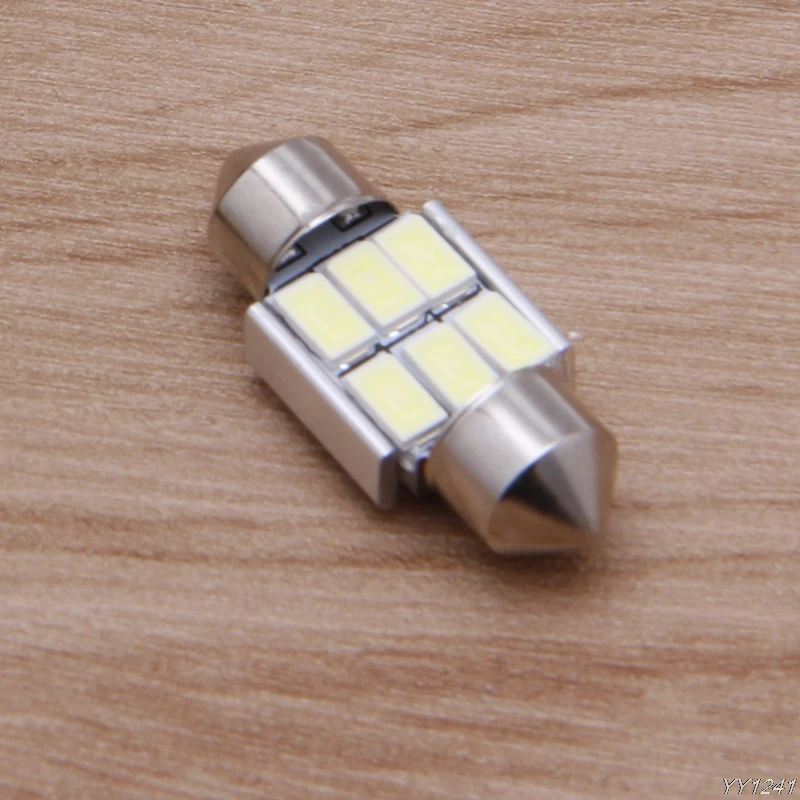 1 шт. двойной наконечник автомобиля Купол 5630 SMD 6 светодиодный лампа светильник