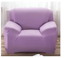 light purple Одноцветный чехол для дивана в форме L, угловой чехол для дивана, секционный чехол для дивана, декор для гостиной, растягивающееся эластичное полотенце для дивана - Цвет: light purple