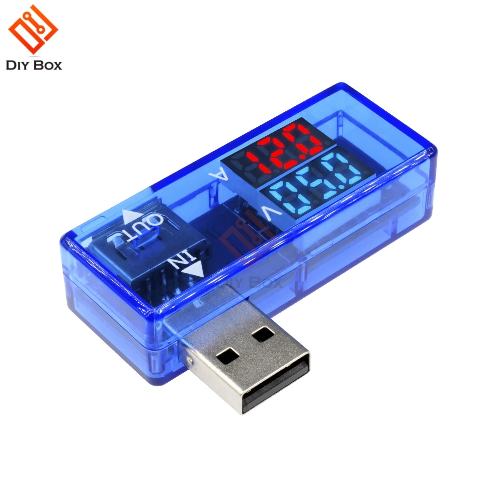Мини USB 5 V Ток Напряжение метр тестер красные, синие Вольтметр Амперметр детектор цифровой Дисплей 3,3 V-18 V для мобильного телефона Мощность