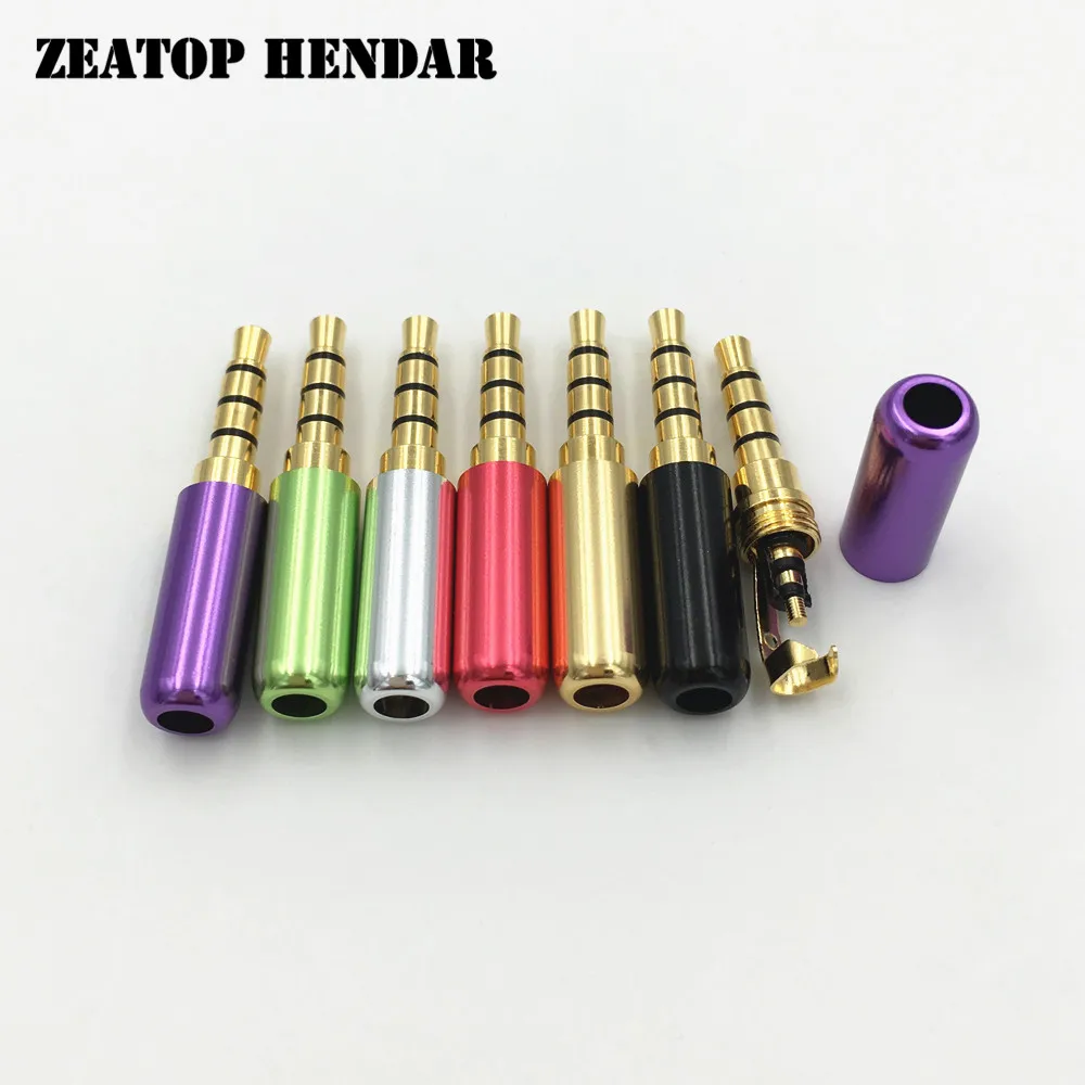 8 шт. алюминиевые мини аудиоразъёмы 3 5 мм 4 полюса|connectors gold|connector 3.5mmconnector 3.5 |