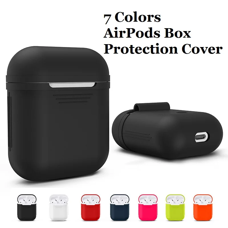 Ударопрочный чехол из поликарбоната Силиконовая Защитная крышка для iPhone 7 AirPods