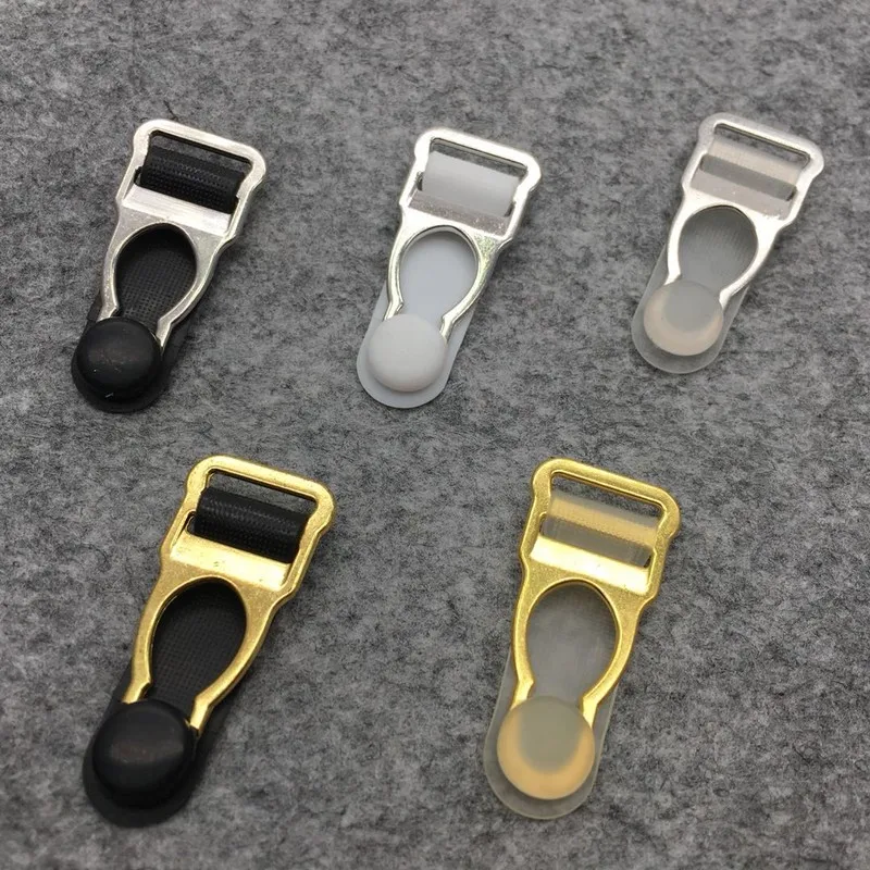

(500 pcs/pack) 1.4cm Black plastic garter clips lingerie suspender clasp accessory 5 color Zinc alloy+PP T01-5