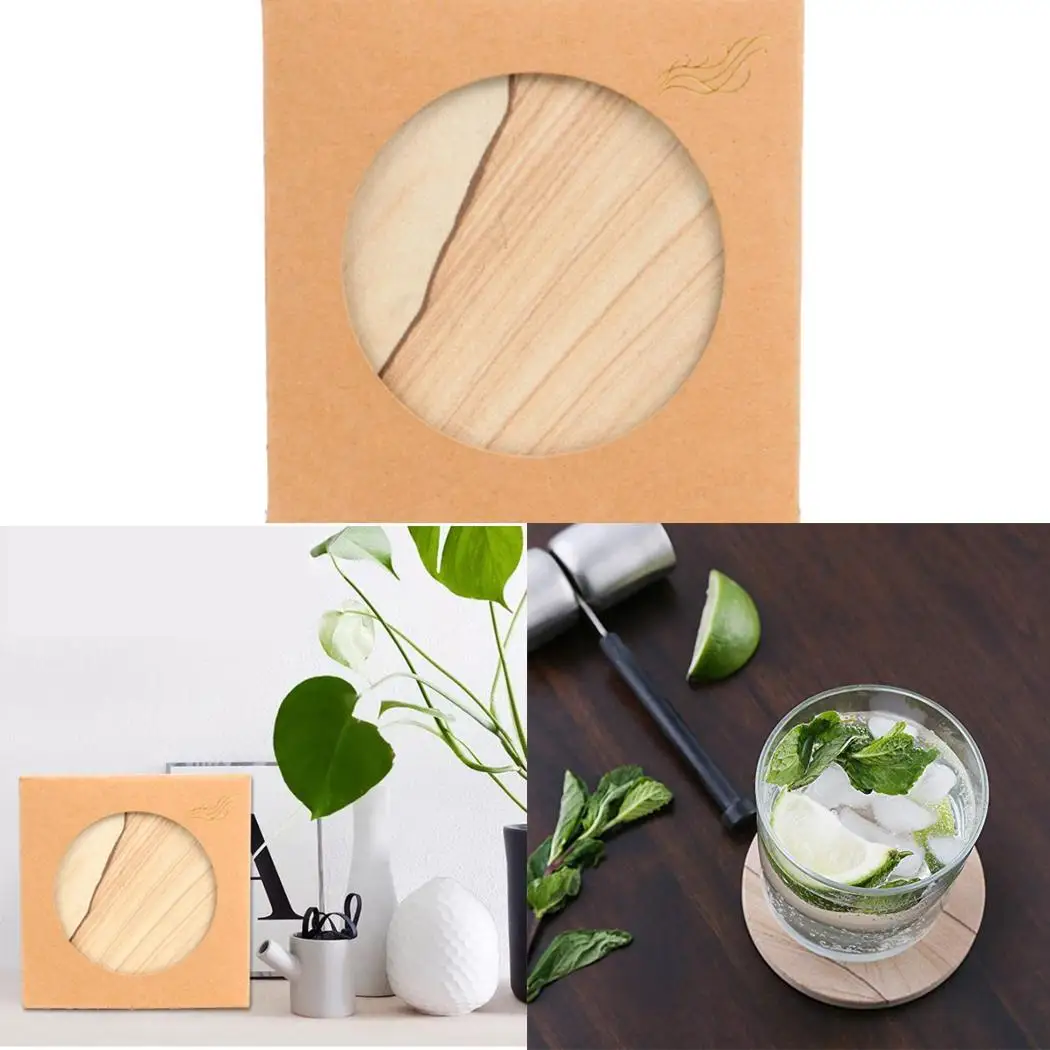 Granite Pattern Marble Coaster Round Fashion Coffee Cup Insulation As Picture | Дом и сад