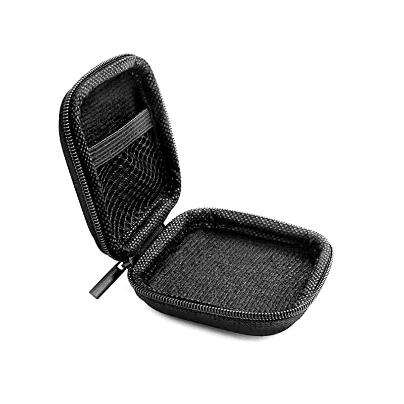 2pcs Square Earphone Box Headset Wire Organizer Data Line Cable Storage Container 7*7*2.6CM Headphone Protective | Электроника