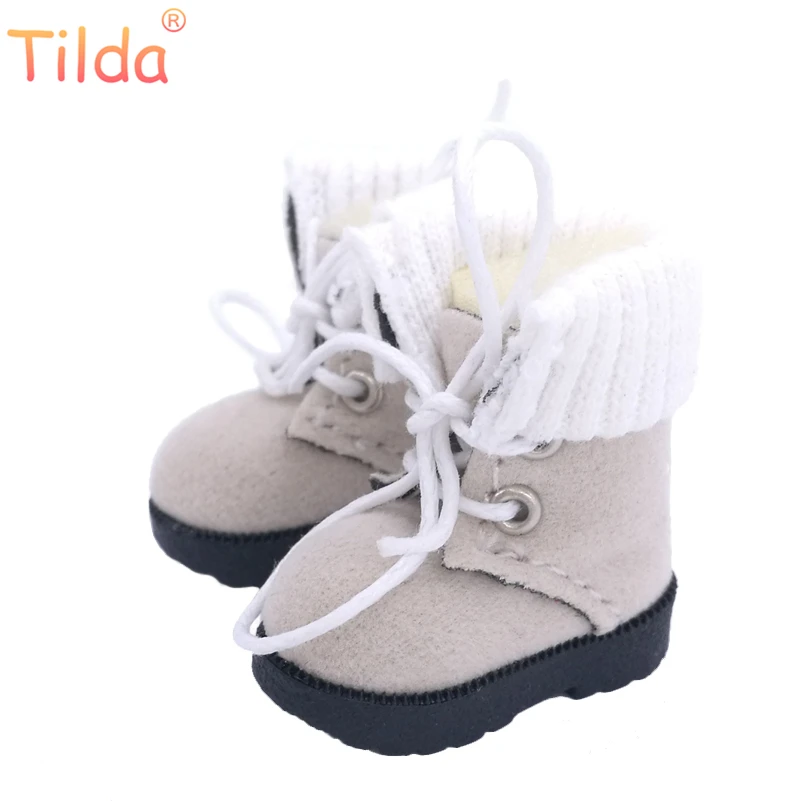 Tilda 1/6 Blyth куклы сапоги обувь для куклы блайз, мода 3,2 см мини зимний стиль кожаная обувь для Blyth игрушки куклы аксессуары