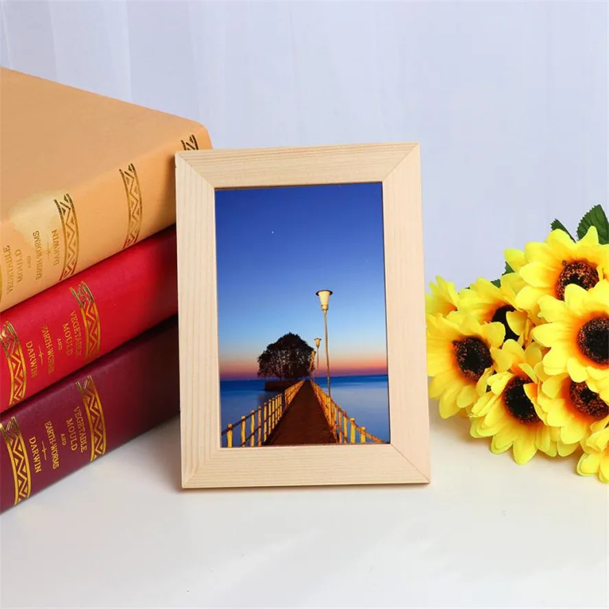 Новая простая деревянная фоторамка 18x13 см 1 шт. домашний декор настенная