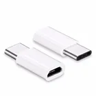 Универсальный Переходник USB 3,1 Type-C папа на Micro USB Мама, USB-C адаптер для передачи данных, черное устройство типа C
