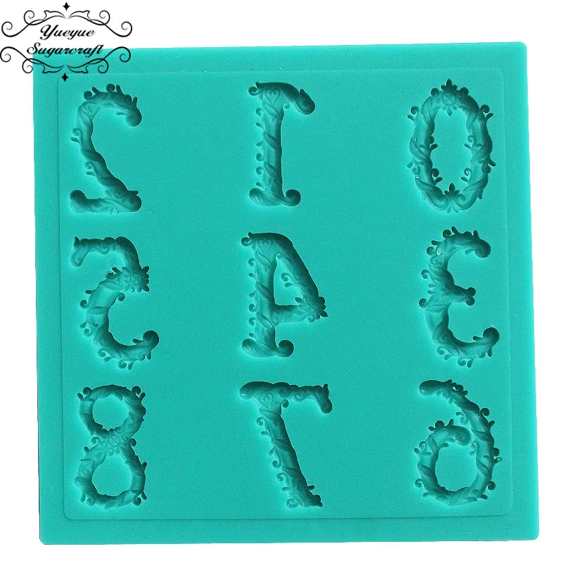 Yueyue Sugarcraft 1 шт. силиконовая форма с цифрами для помадки инструменты украшения
