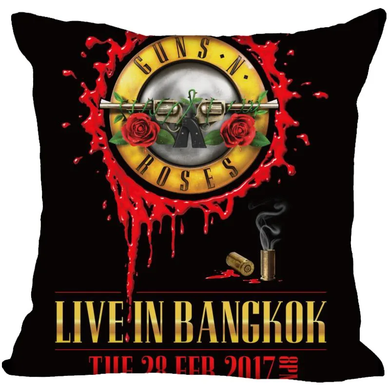 Чехол для подушки Guns N Roses домашний декоративный чехол на невидимый молнии s 40x40 45x45