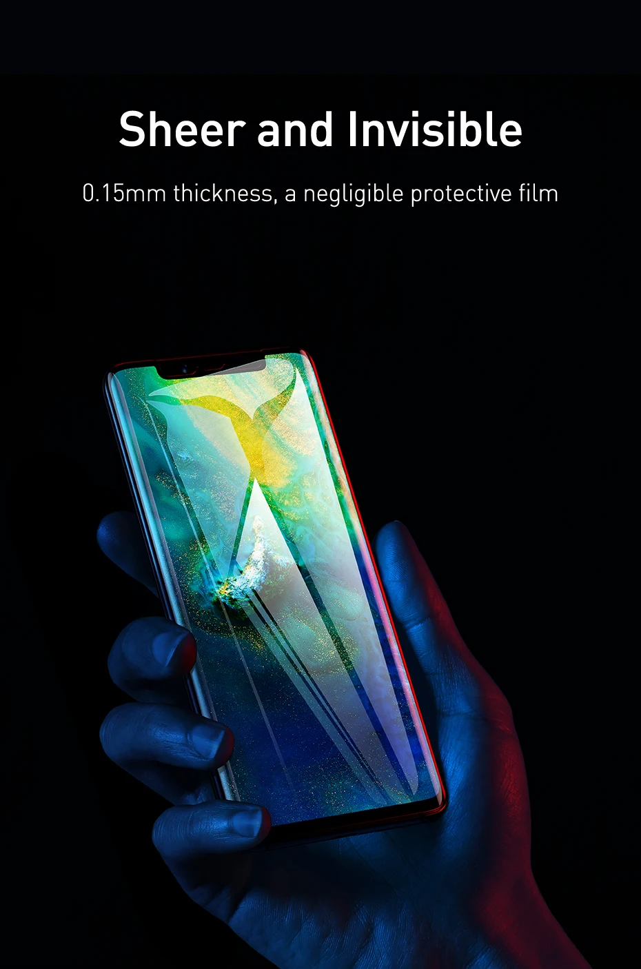 Защитная пленка Baseus 2 шт. для huawei mate 30 Pro, закаленное стекло 0,15 ММ, передняя крышка, защитное стекло, пленка для huawei mate 30Pro