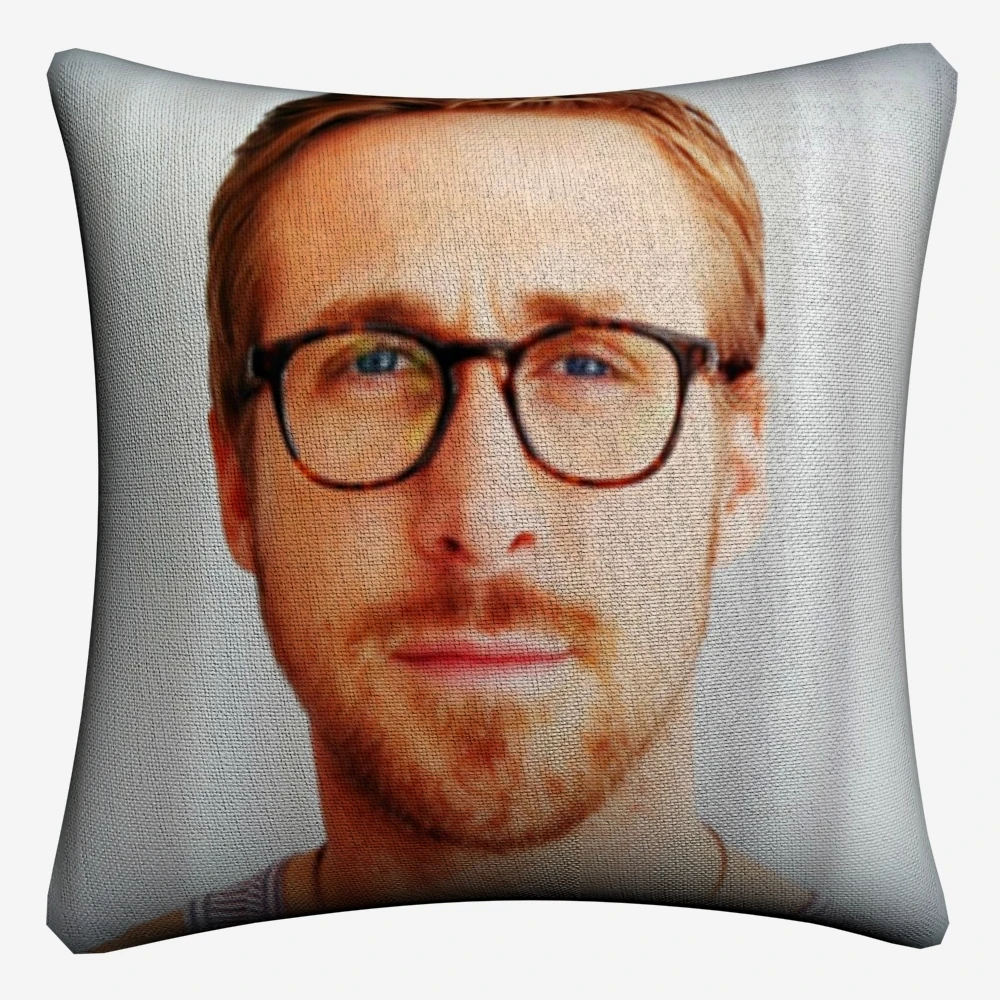 Наволочка для подушки из хлопка и льна 45x45 см | Дом сад