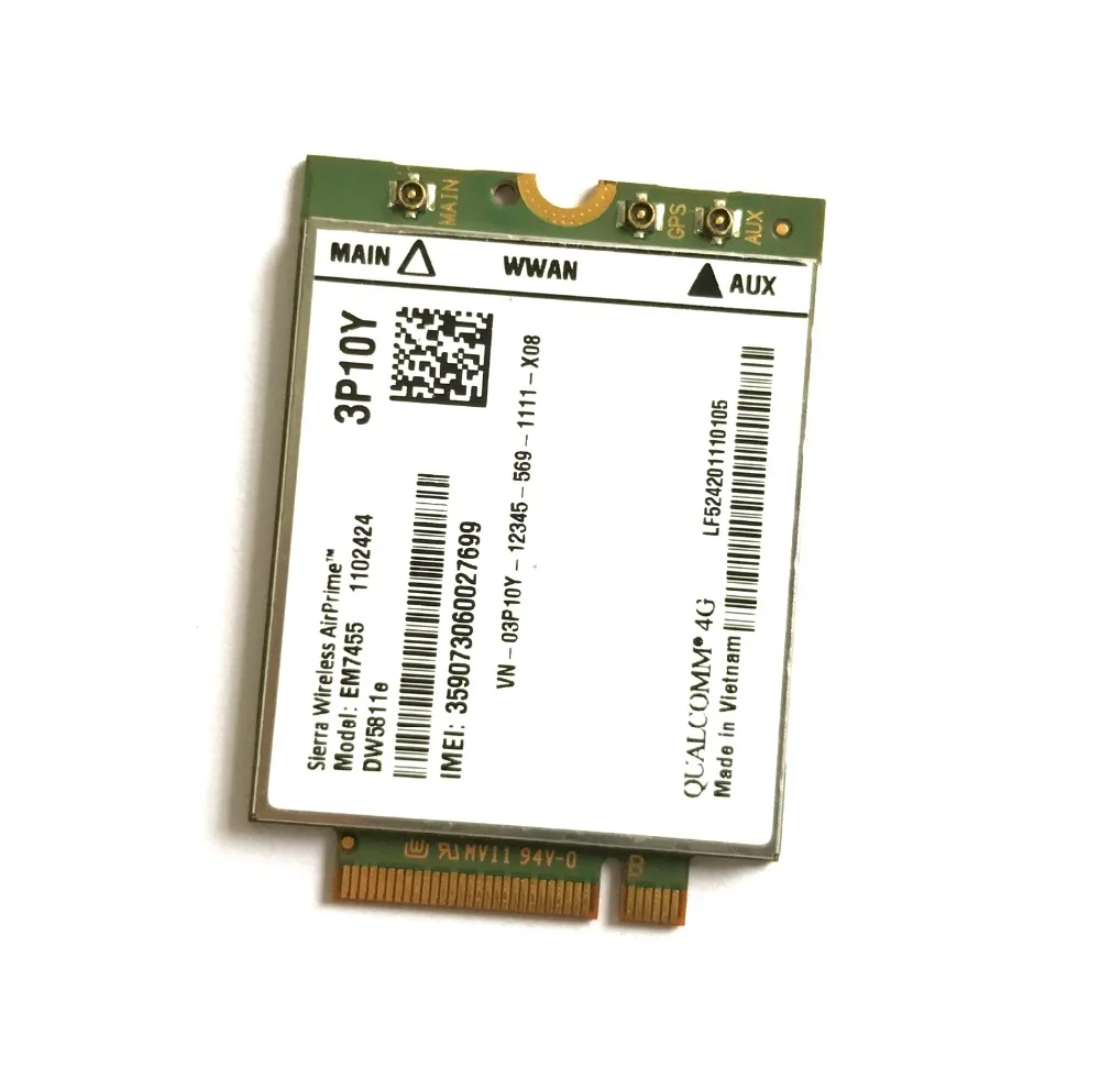 EM7455 DW5811E PN 3P10Y FDD/TDD LTE CAT6 4G модуль карта для E7270 E7470 E7370 E5570 E5470|lte fdd|card cardcard module |