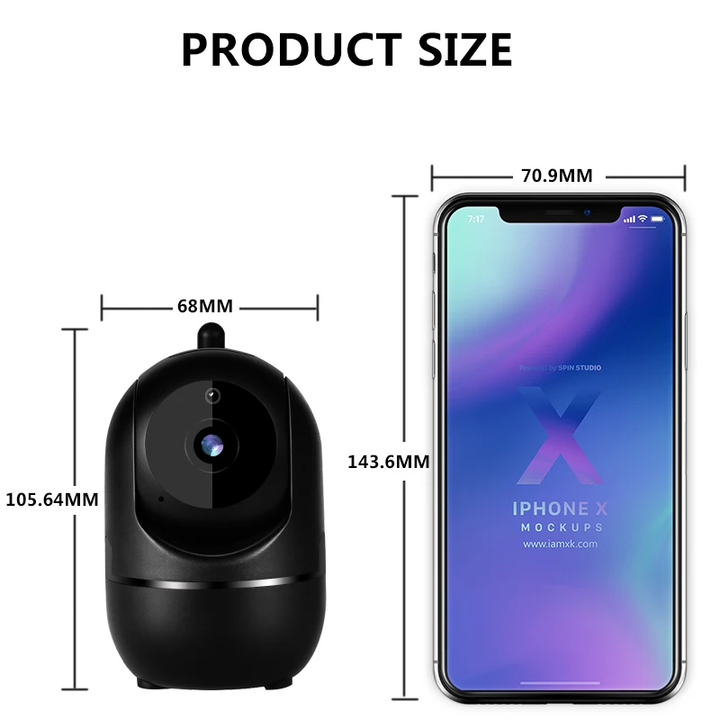 HD 1080P облачная Беспроводная ip-камера, интеллектуальная автоматическая камера слежения, Домашняя безопасность, видеонаблюдение, CCTV, сетевая камера с wifi