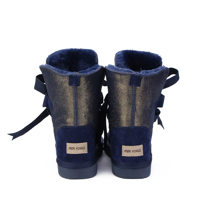 Классические Модные женские зимние сапоги до середины икры в австралийском