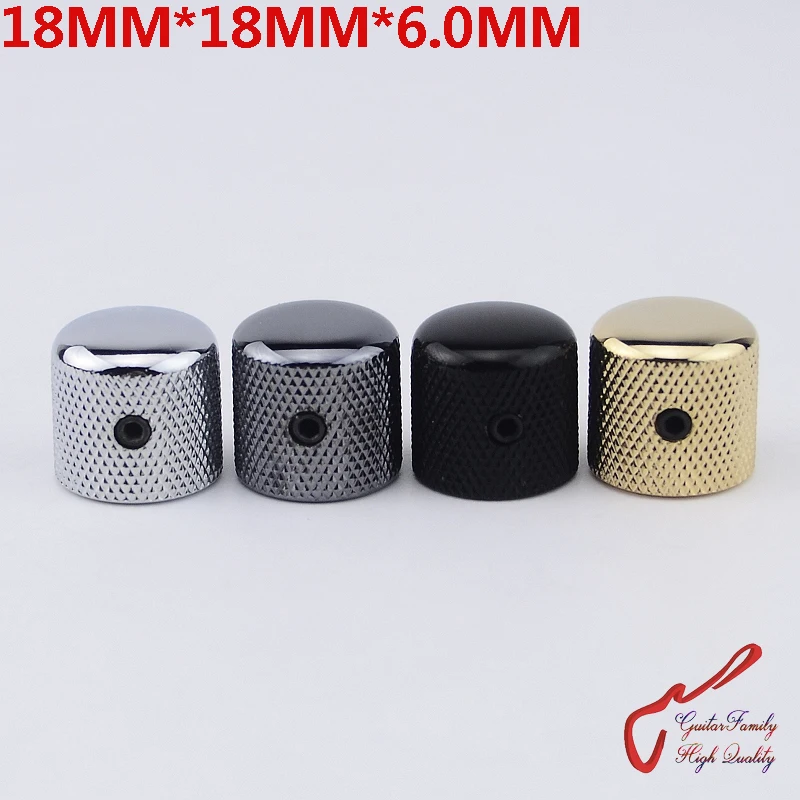 

1 Piece GuitarFamily Dome Metal Knob For Electric Guitar Bass 18MM*18MM*6.0MM ( #0494 ) MADE IN KOREA
