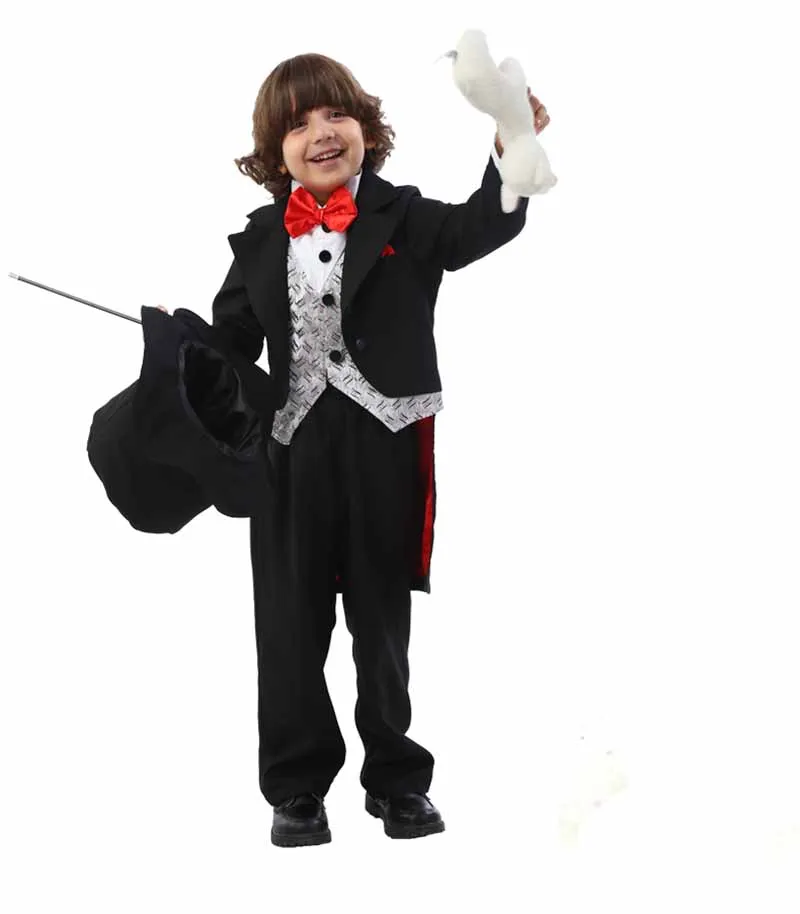 Toddler Boys Magic Magician Costume Halloween Cosplay For Childrens Fancy Dress Plus Size Xs-2XL | Тематическая одежда и