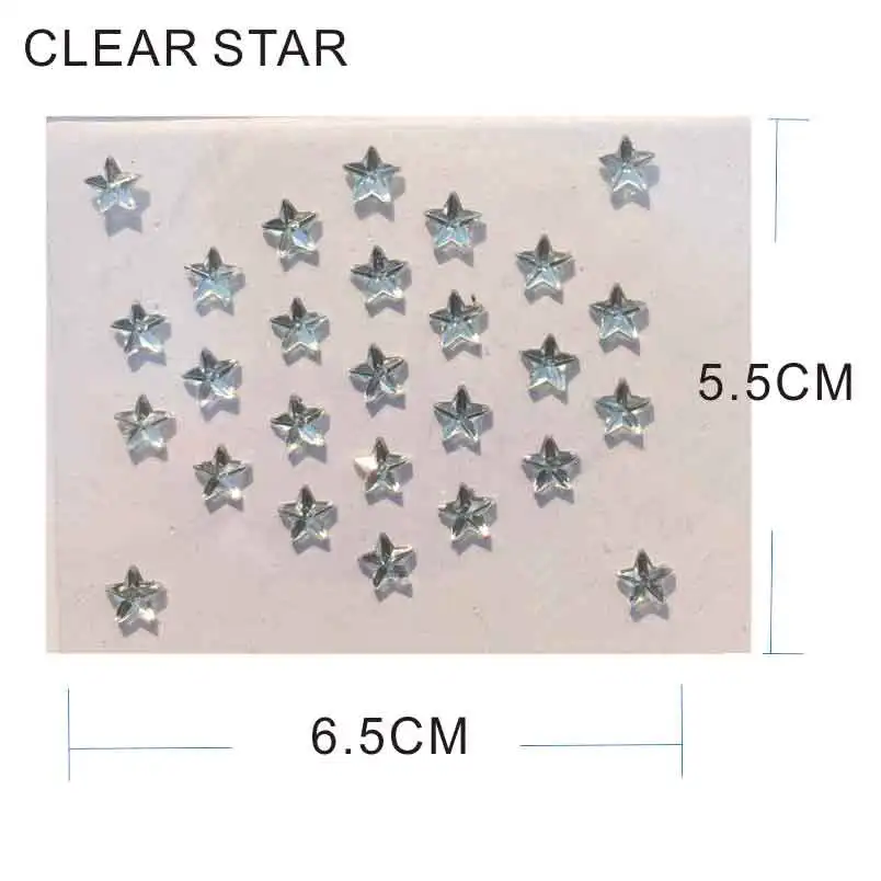 Прозрачная палочка FG03 в форме звезды украшение для лица лучший выбор праздника