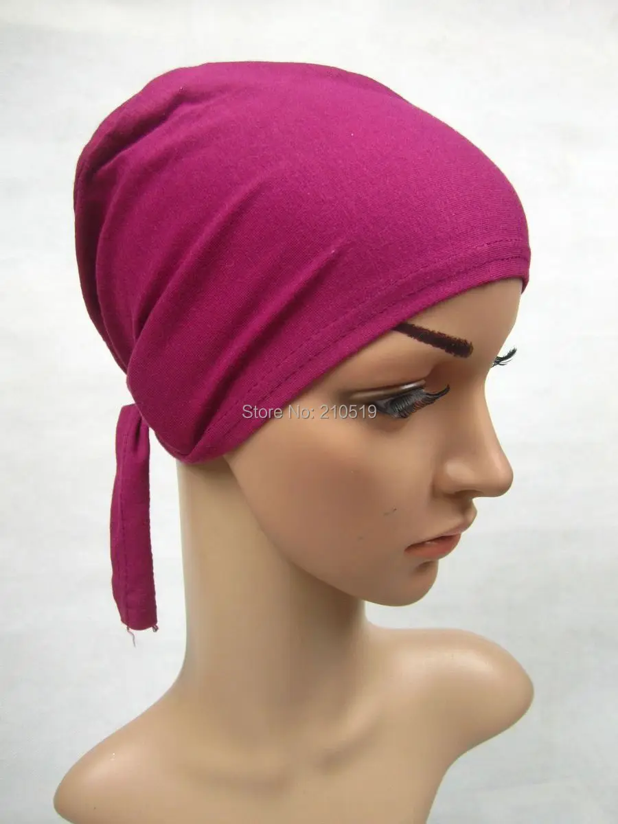 white black mix colors 100% cotton INNER CAPMUSLIM UNDERSCARF |
