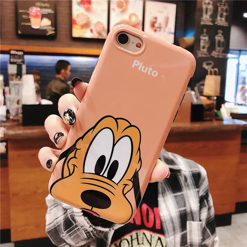 Чехол + закаленное стекло для iphone 6 6s 7 8 plus X Xs чехол телефона милый мультяшный Гуфи