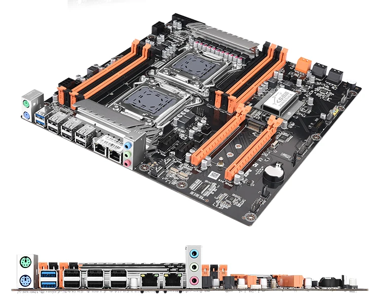 JINGSHA двойной разъем LGA 2011X79 настольная материнская плата поддержка 2x PCIe x16 M.2 SLi& Cross Fire Intel ЦП Xeon и память ECC Reg