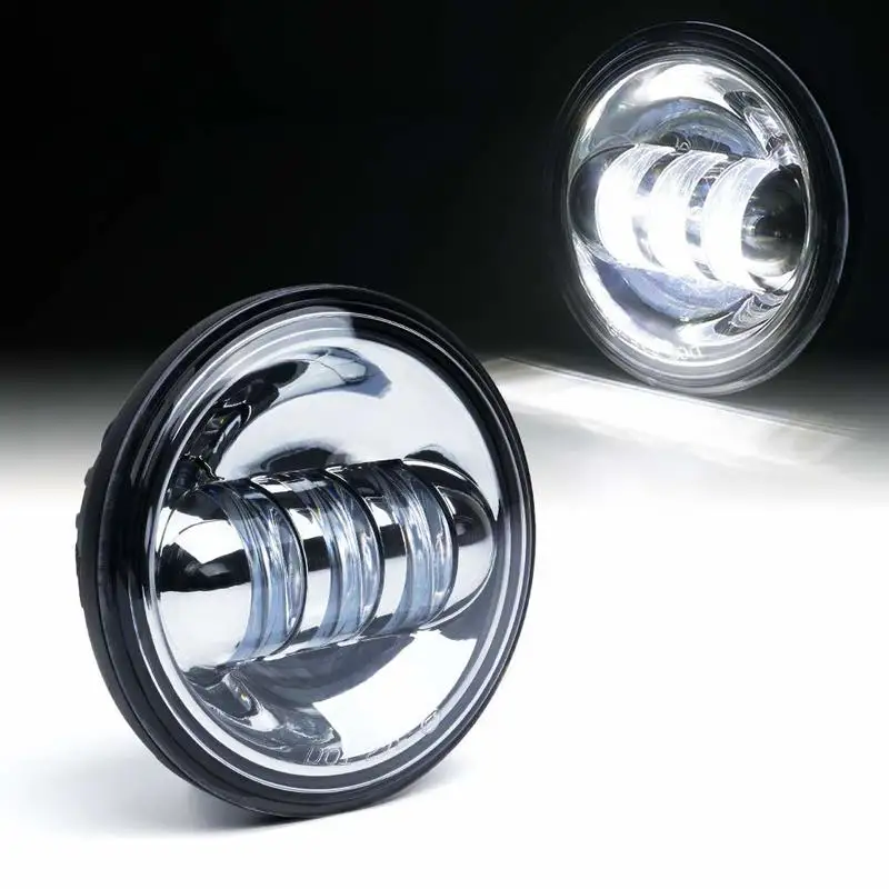 

4.5" 4-1/2" LED Fog Light Passing Projector Spot Lamp for Motorcycles, Compatible with 4.5 inch round Spot