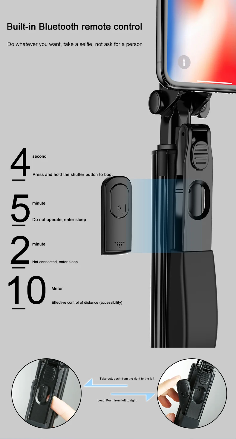 A21 Ручной Стабилизатор для мобильного телефона Bluetooth видеосъемки стабильная