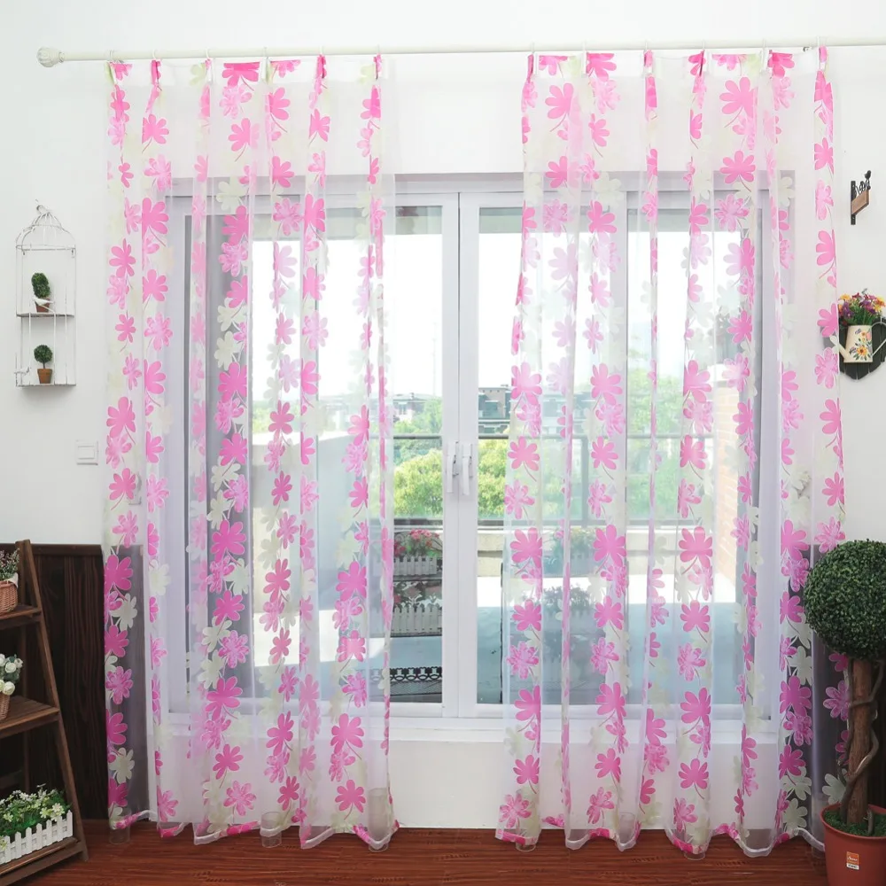 NAPEARL Modern curtain window tulle fabrics for treatments bedroom yarn sheer panel home living room | Дом и сад