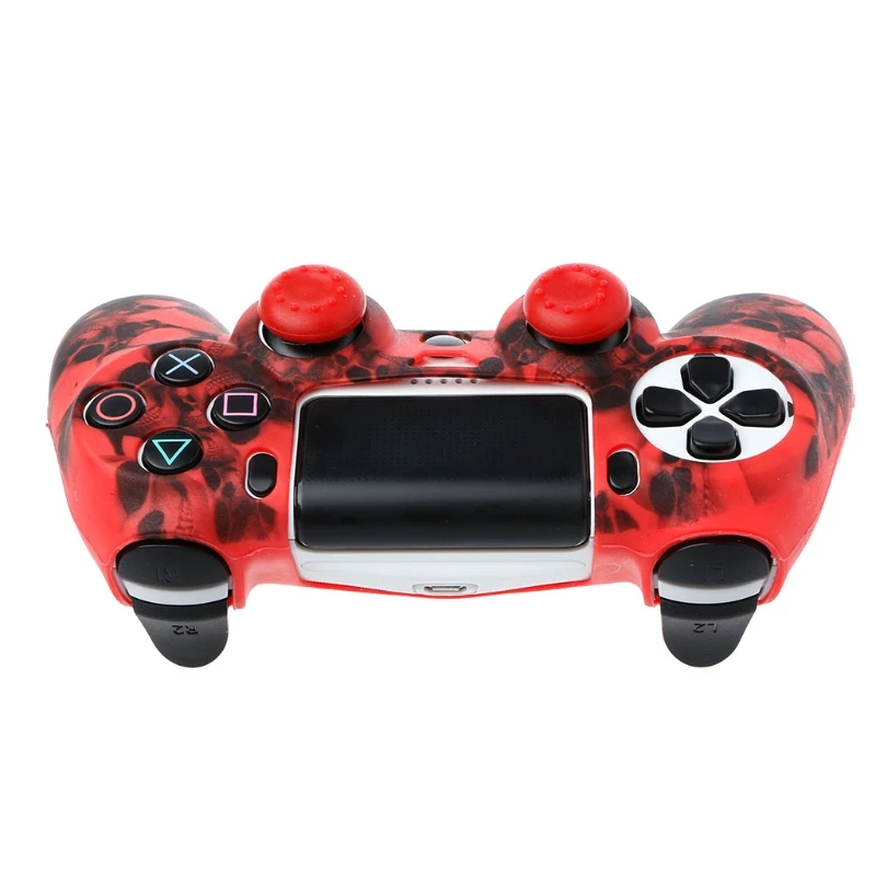 Силиконовый защитный чехол для джойстика с черепом + 2 PS4 Pro Slim Controller Прямая