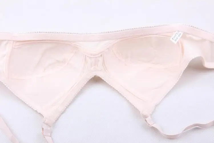 Бюстгальтер женский без косточек тонкий из 3/4 хлопка с регулируемыми бретелями и