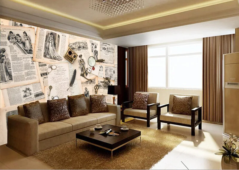 Европейская Настенная роспись винтажные фотообои пользовательские 3D обои