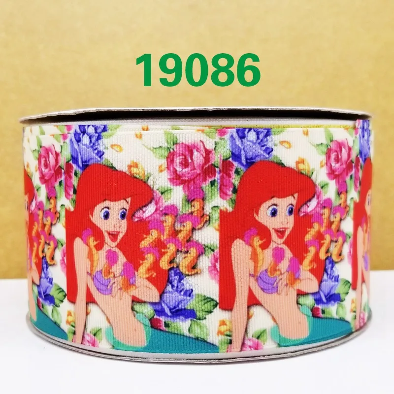 50 ярдов мультфильм напечатанный grosgrain ленты 19084 - Цвет: 19086