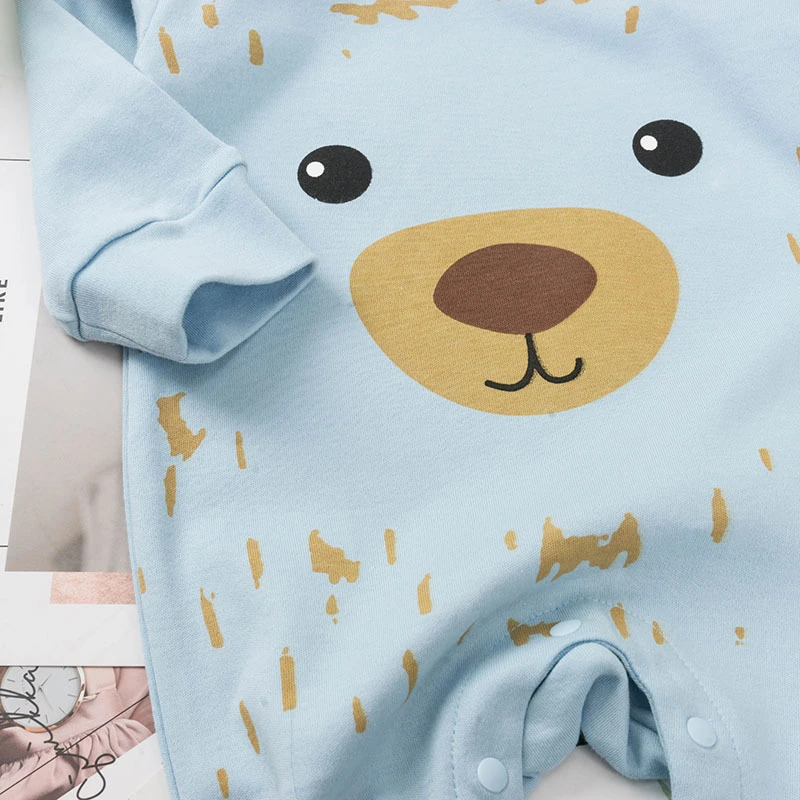 fashion brand Baby Boy Girl Shark Lion cub cartoon animal printing Romper Playsuit spring autumn Clothes cute Outfits | Детская одежда