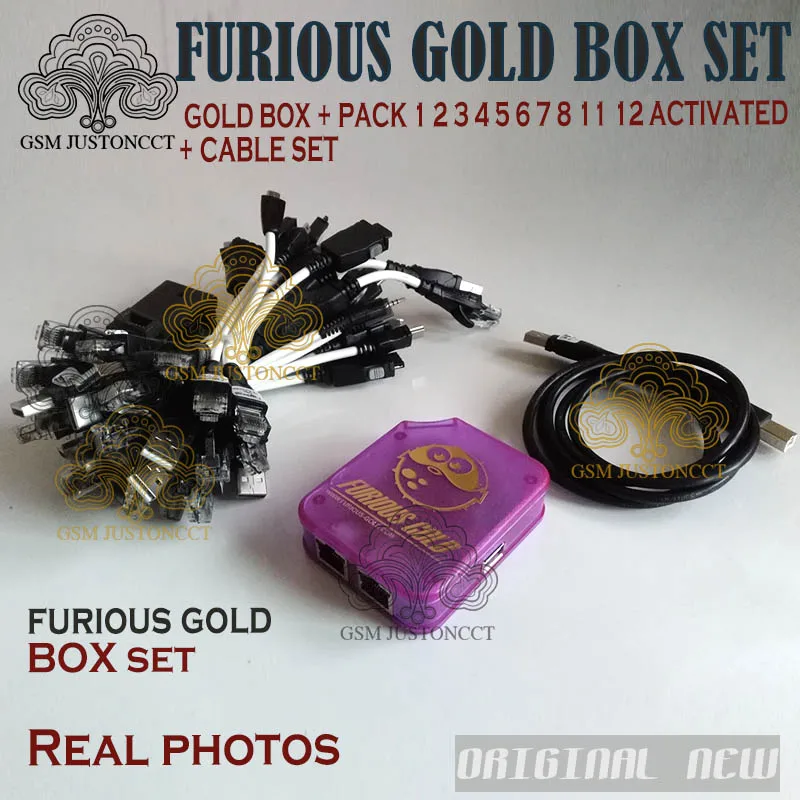 DHL TO new Furious Gold Box 1-го класса с 30 кабелями + активирован упаковками (1 2 3 4 5 6 7 8 11 12) no 9 |