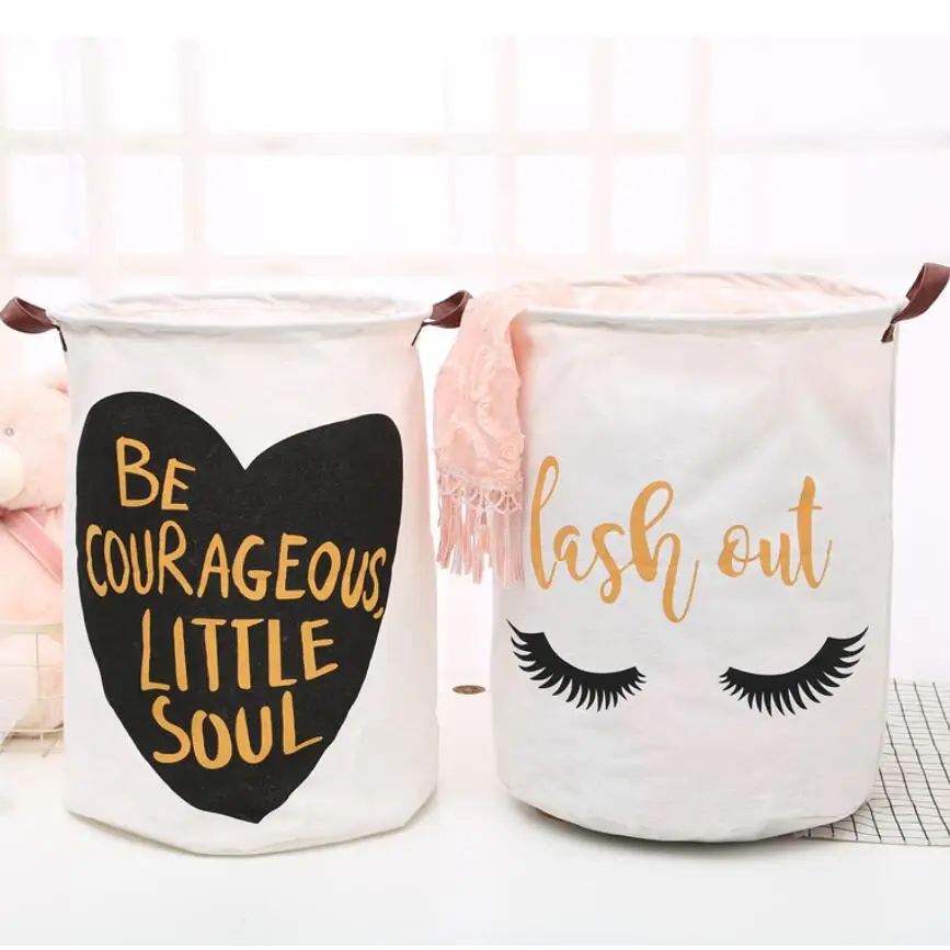 Новая мультяшная любовь Складная Водонепроницаемая корзина для белья хранения