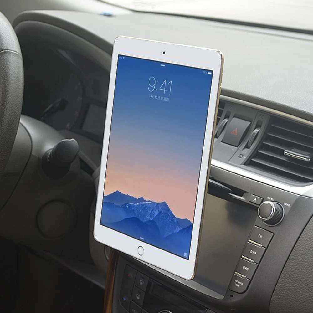 Tablet Car Mount CD Slot Holder Mobile Phone/Tablets/GPS Magnetic Stand Car 360 Rotation Bracket for iPhone iPad Pro Air 2 miPad