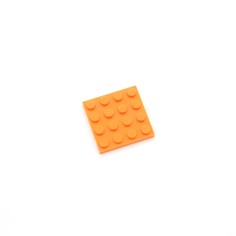 Оранжевый Moc маленькая Базовая пластина 4x4 3031 DIY креативные Обучающие строительные блоки, наборы деталей из кирпичей, полная совместимость со сборками частиц - Цвет: Оранжевый