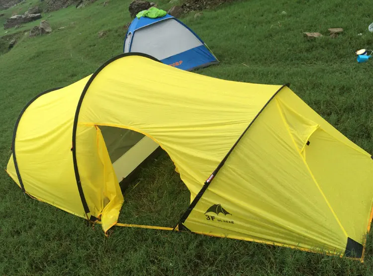 3F UL Gear для 2 человек 4 сезона 15D Алюминиевая Удочка с силиконовым покрытием туннель