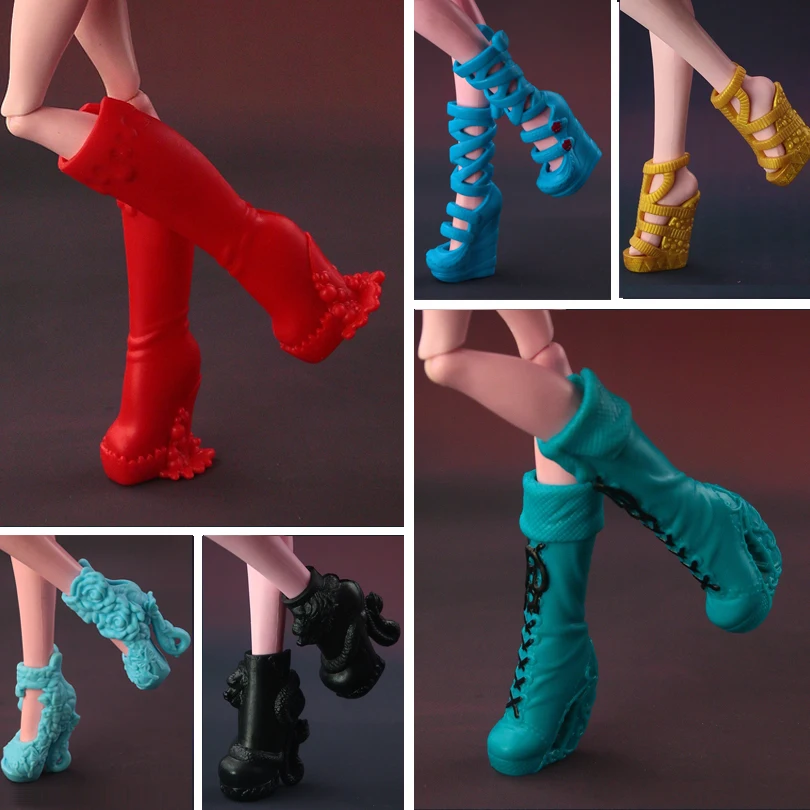 Новинка 2021 красочные аксессуары оригинальная обувь для кукол monster high модная в