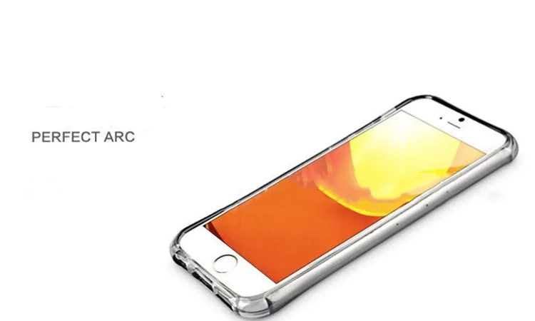 100 шт./l тонкий мягкий тпу case для iphone 6 6s падение устойчивостью углу болтун дизайн