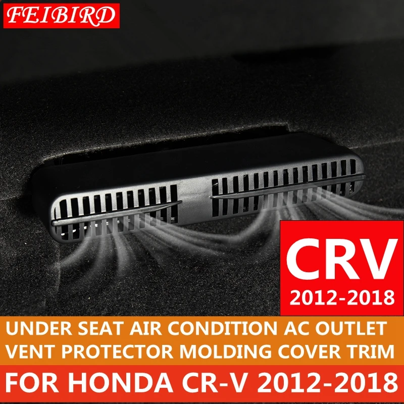 

For Honda CRV CR-V 2012 - 2018 ABS Plastic Seat Under Air Condition AC Outlet Vent Protector Molding Cover Kit Trim Accessories