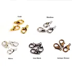 Застежка-карабин для ожерелья и браслета, 1012141618 мм, 100 шт.лот