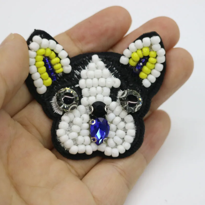 1 шт. нашивка для собак 3D Ручная работа|patch 3d|beaded patchespatches for clothing |