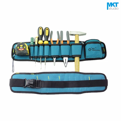 

1Pcs Blue 53.5x13cm Oxford Cloth Durable Waterproof Tools Container Storage Waist Bag With Belt,Electrical Tools Bag
