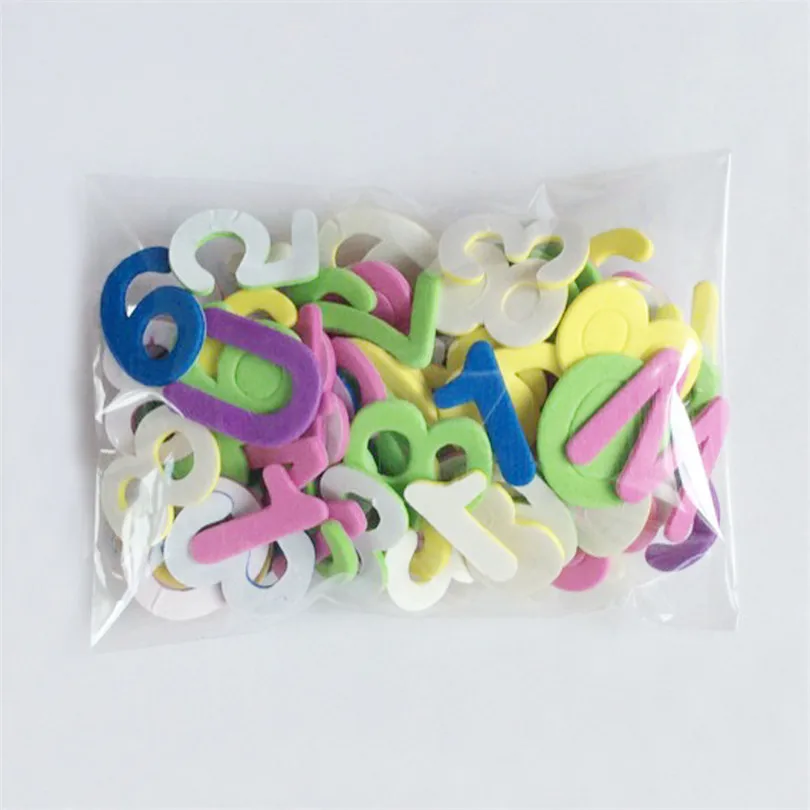 Стикер на стену Разноцветные цифры шаблон Стикеры с пеной эва украшение стены