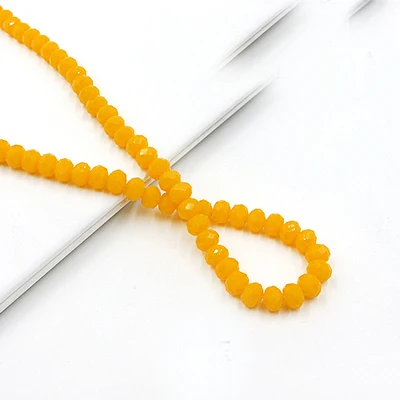 BEAUCHAMP 4*3 мм хрустальные бусины Rondelle граненые разноцветные ювелирные изделия фурнитура разделитель Лариат серьги браслет ожерелье аксессуары - Цвет: picture color